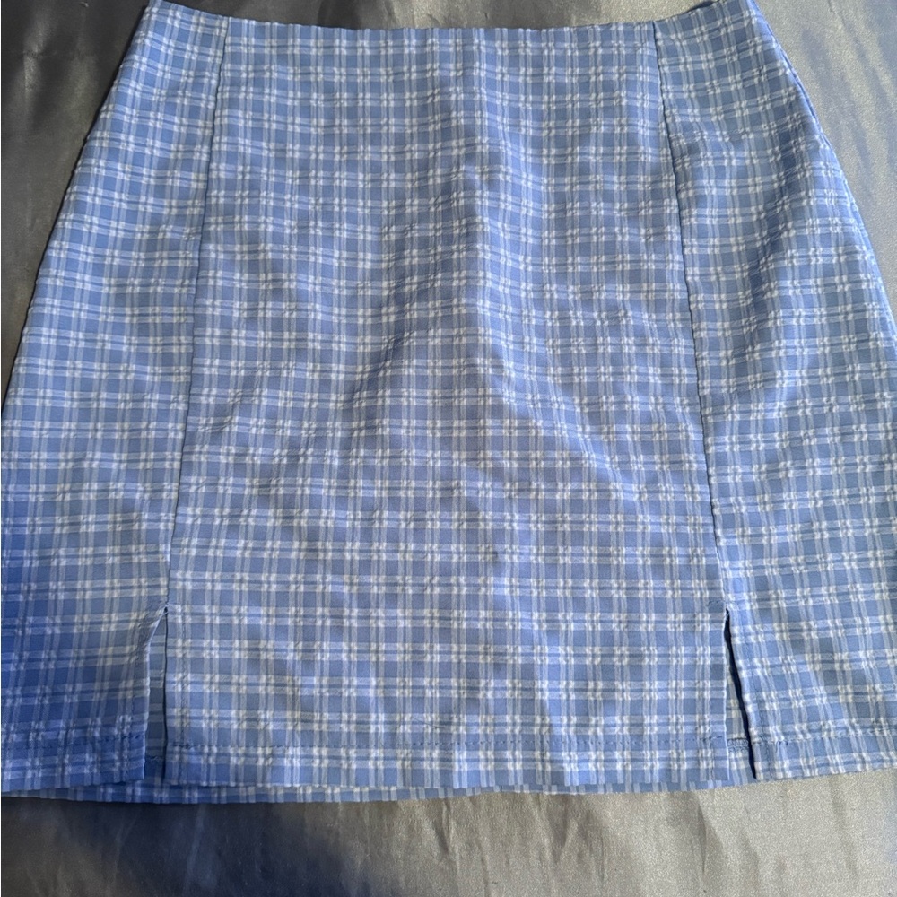 Blue Plaid Women's Skirt